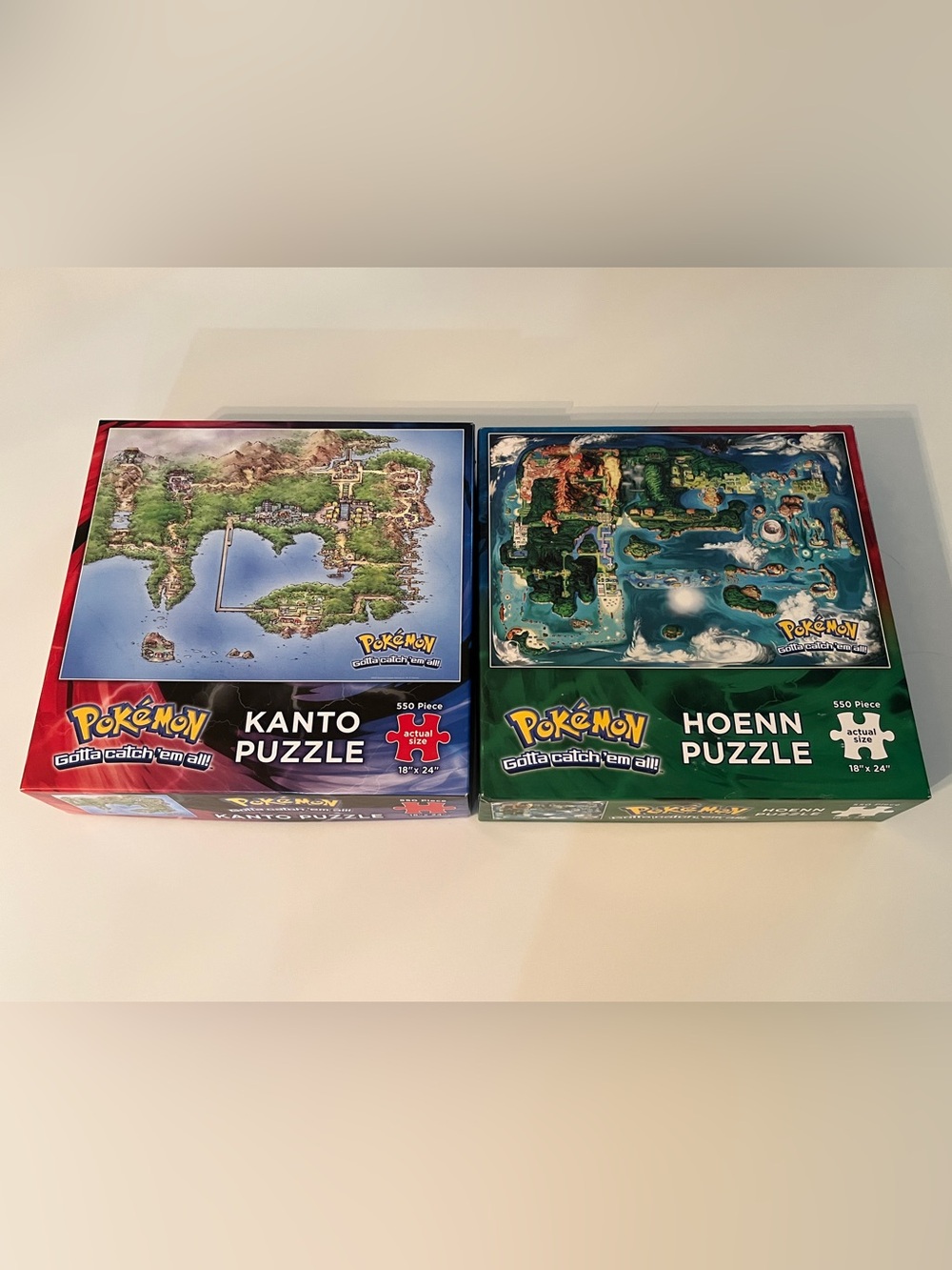 2 Pokémon Map 550 piece puzzles Kanto & Hoenn
